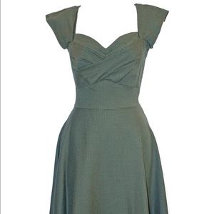 Stop Staring! Olive Houndstooth dress